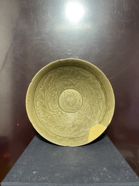 古玩陶瓷五代青釉劃花斗笠碗拍賣，當前價格6880元
