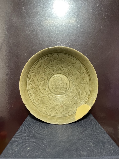 古玩陶瓷五代青釉劃花斗笠碗拍賣，當前價格6880元