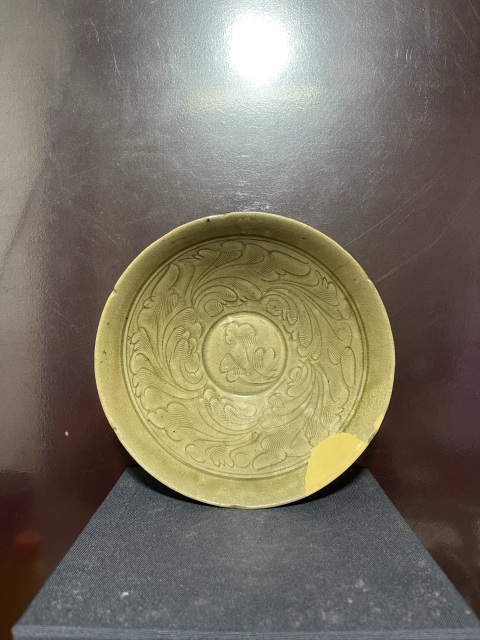 古玩陶瓷五代青釉劃花斗笠碗拍賣，當前價格6880元
