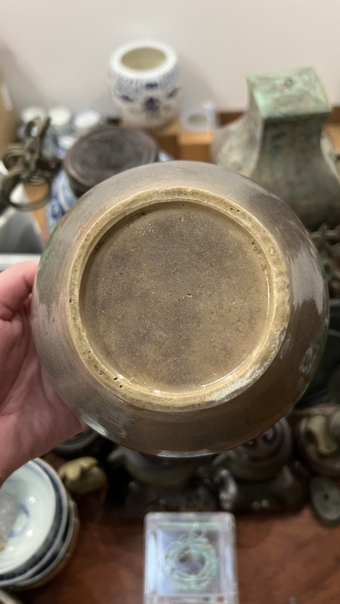 古玩陶瓷民國花卉紋缸拍賣，當前價格399元