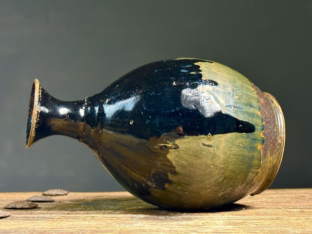 古玩陶瓷清代?窯變釉玉壺春拍賣，當前價格2666元