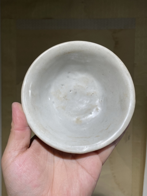 古玩陶瓷明空白期甜白釉折沿洗拍賣，當前價格880元