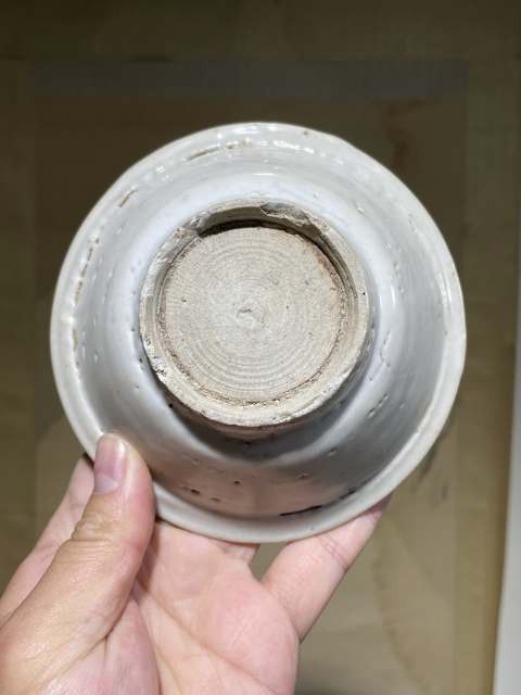 古玩陶瓷明空白期甜白釉折沿洗拍賣，當前價格880元