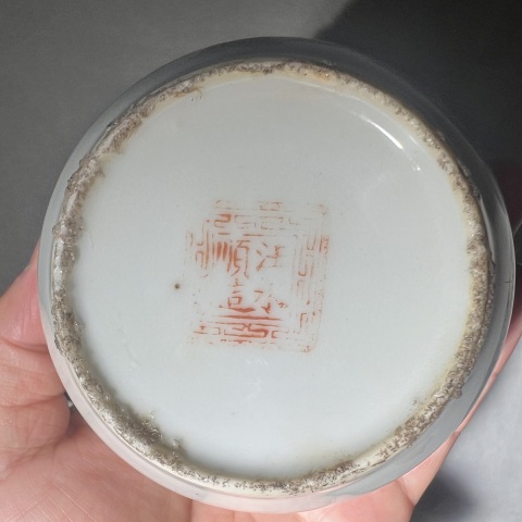 中国古玩　粉彩人物画香合　直径9.2㎝　東Y5-0608① 中国古玩 粉彩人物画香合 直径9.2㎝ 東Y5-0608① - メルカリ