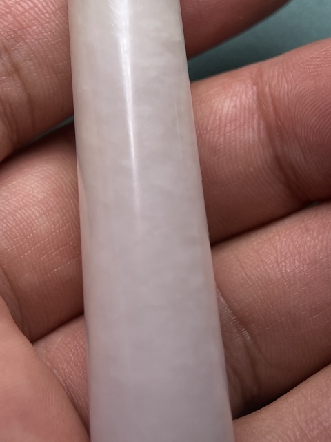 古玩玉器清代白玉翎管拍賣，當(dāng)前價(jià)格16800元