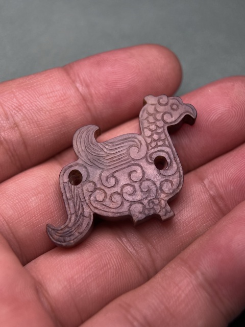 古玩玉器漢代玉鳳佩拍賣,當前價格36800元