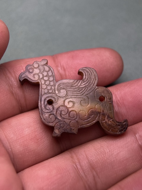 古玩玉器漢代玉鳳佩拍賣,當前價格36800元