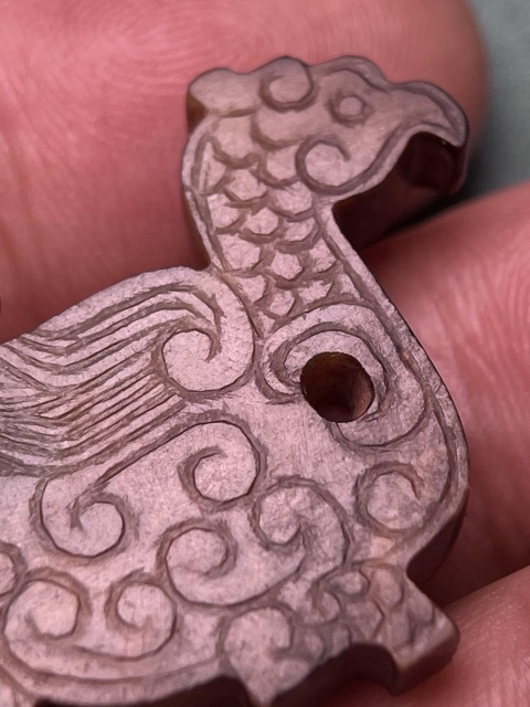 古玩玉器漢代玉鳳佩拍賣,當前價格36800元
