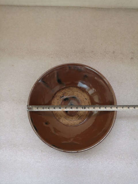 古玩陶瓷磁州窯紫金釉茶碗拍賣，當前價格222元