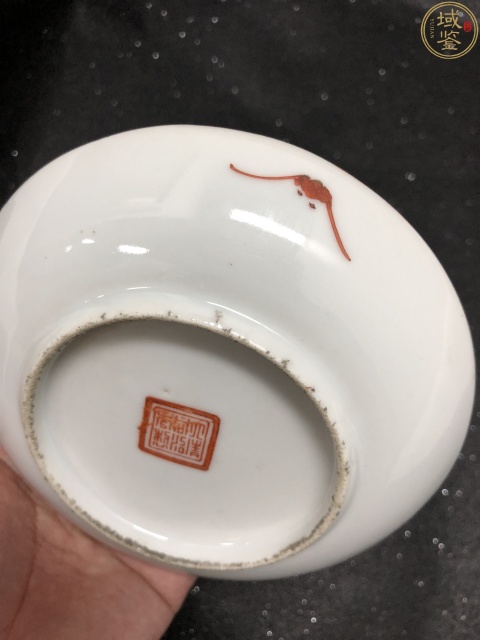 域鉴古玩】大清同治年制(细路粉彩)•粉彩一品富贵盘拍卖价格/图片
