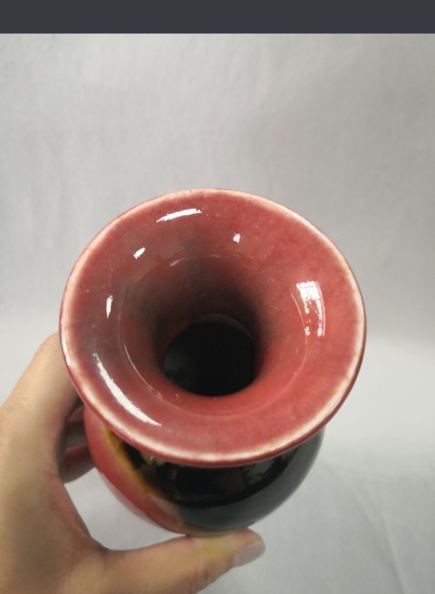 古玩陶瓷清晚期三陽開泰品種觀音瓶拍賣，當前價格4000元