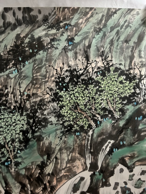 古玩字畫劉曉莉《雨過飛泉》拍賣，當前價格788元