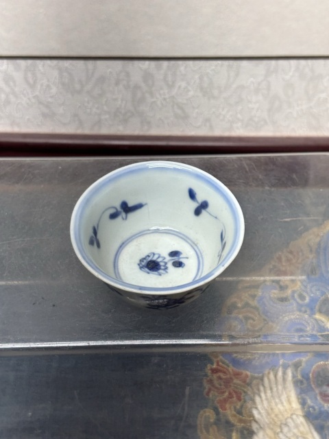 古玩陶瓷清康熙精品花神青花杯拍賣，當前價格890元