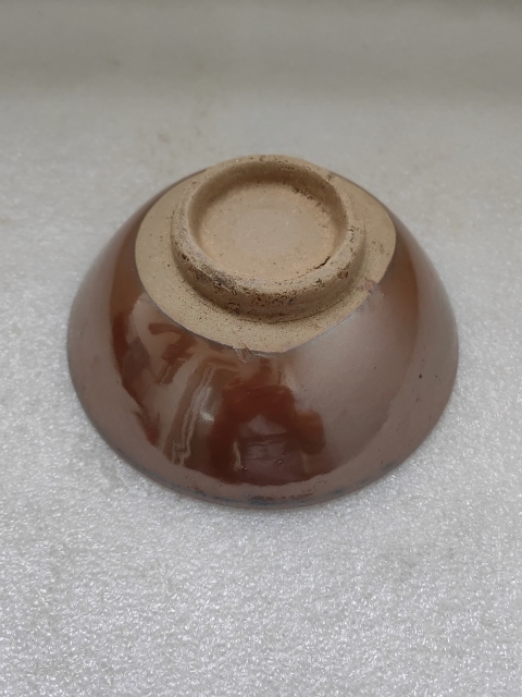 古玩陶瓷磁州窯紫金釉茶碗拍賣，當前價格222元