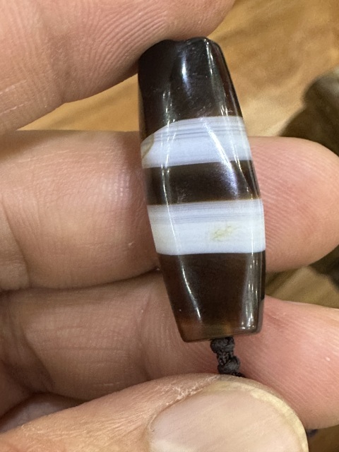 古玩玉器西亞瑪瑙管珠拍賣，當前價格5050元