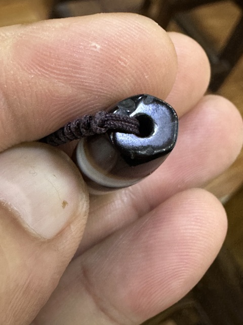 古玩玉器西亞瑪瑙管珠拍賣，當前價格5050元