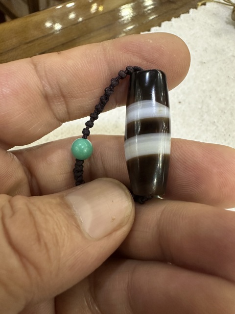 古玩玉器西亞瑪瑙管珠拍賣，當前價格5050元