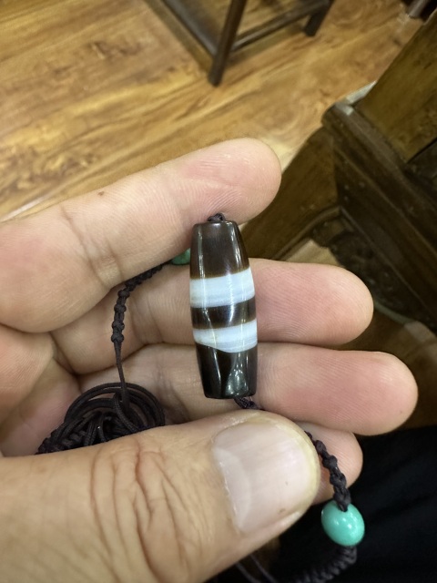 古玩玉器西亞瑪瑙管珠拍賣，當前價格5050元