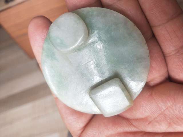 古玩玉器清 翡翠帶扣拍賣,當前價格3000元