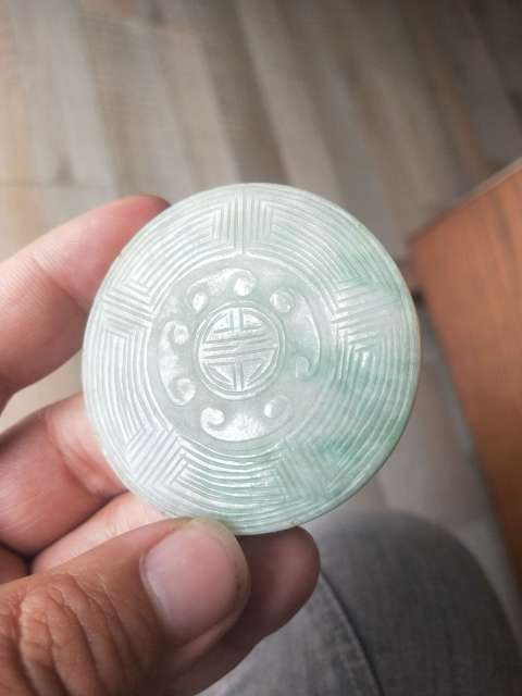 古玩玉器清 翡翠帶扣拍賣,當前價格3000元