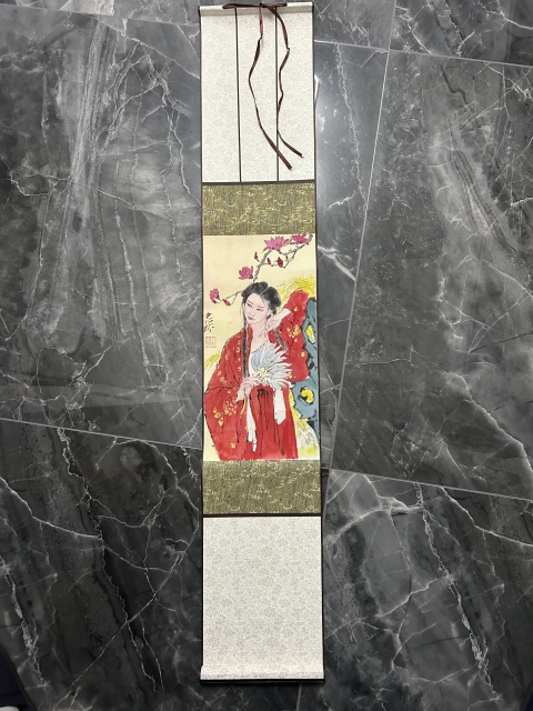 古玩字畫陳忠林《國畫人物》拍賣，當前價格498元