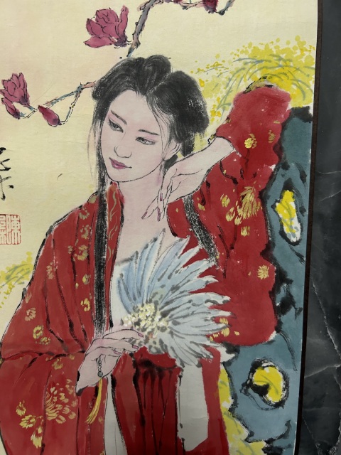 古玩字畫陳忠林《國畫人物》拍賣，當前價格498元