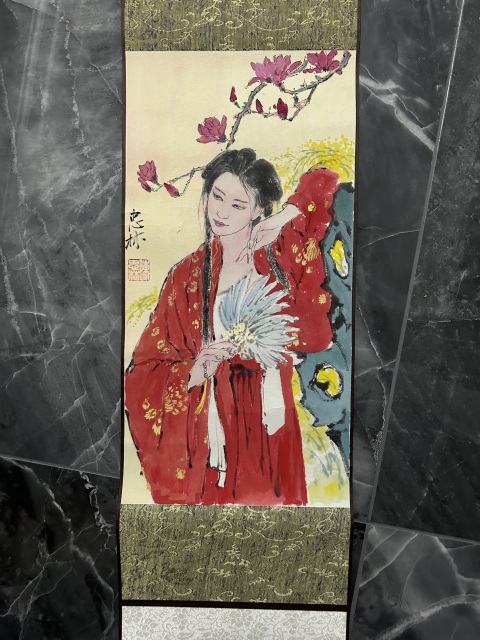 古玩字畫陳忠林《國畫人物》拍賣，當前價格498元