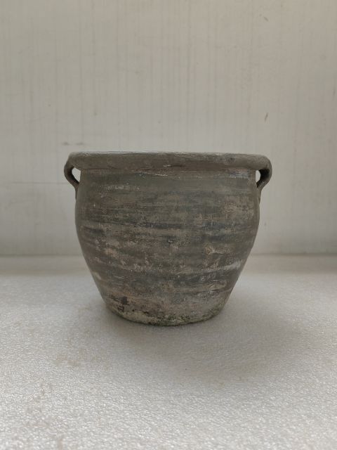 古玩陶瓷灰陶雙系罐拍賣，當(dāng)前價(jià)格450元