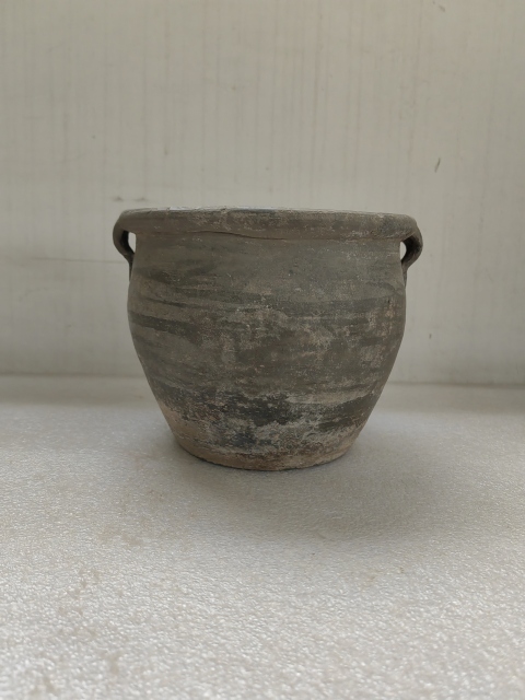 古玩陶瓷灰陶雙系罐拍賣，當(dāng)前價(jià)格450元