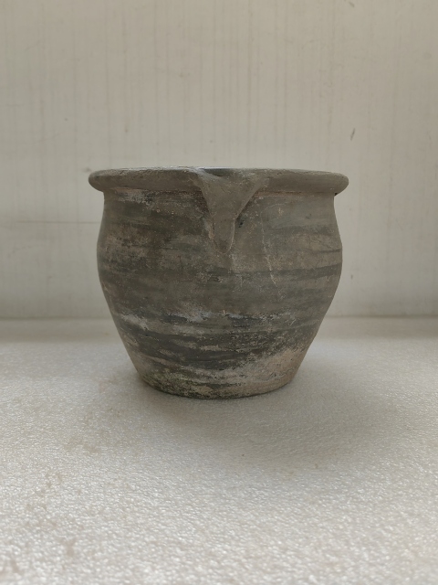古玩陶瓷灰陶雙系罐拍賣，當(dāng)前價(jià)格450元