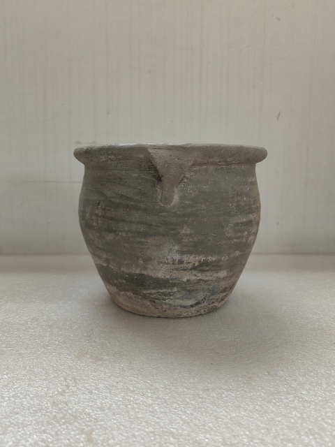 古玩陶瓷灰陶雙系罐拍賣，當(dāng)前價(jià)格450元