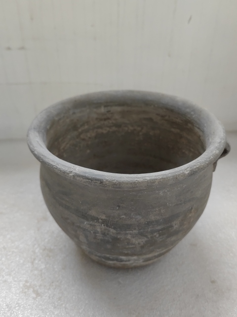 古玩陶瓷灰陶雙系罐拍賣，當(dāng)前價(jià)格450元