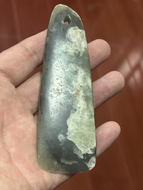 古玩玉器紅山文化玉斧拍賣，當前價格21500元