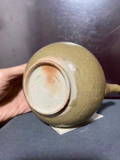 古玩陶瓷宋青黃釉執(zhí)壺拍賣,當前價格11800元
