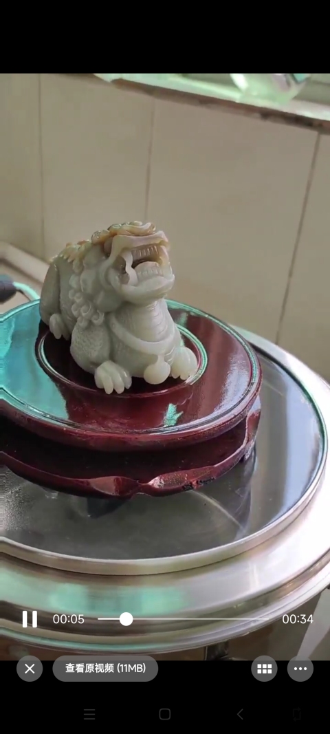 古玩玉器獅子擺件拍賣,當前價格36000元