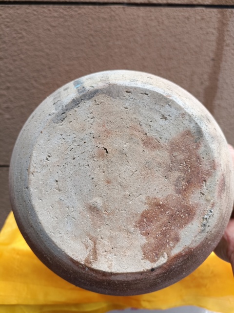 古玩陶瓷(館藏級)三國兩晉南北朝青瓷大碾缽拍賣,當前價格2800元