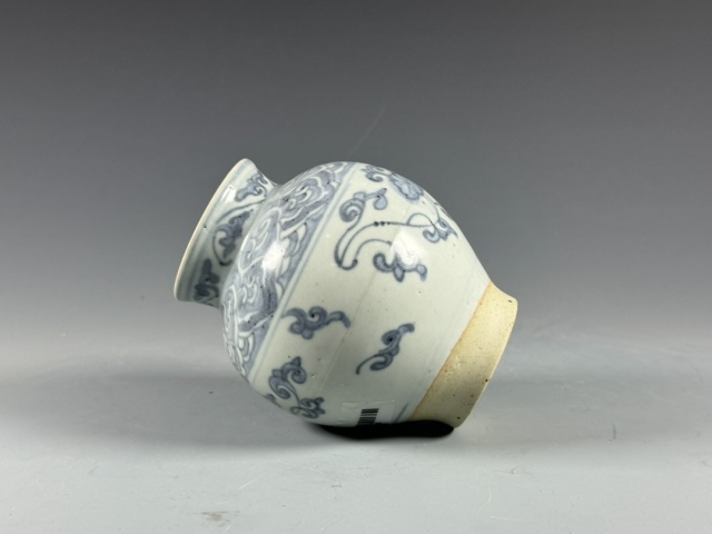 古玩陶瓷明中晚期青花花卉紋罐拍賣,當前價格9800元