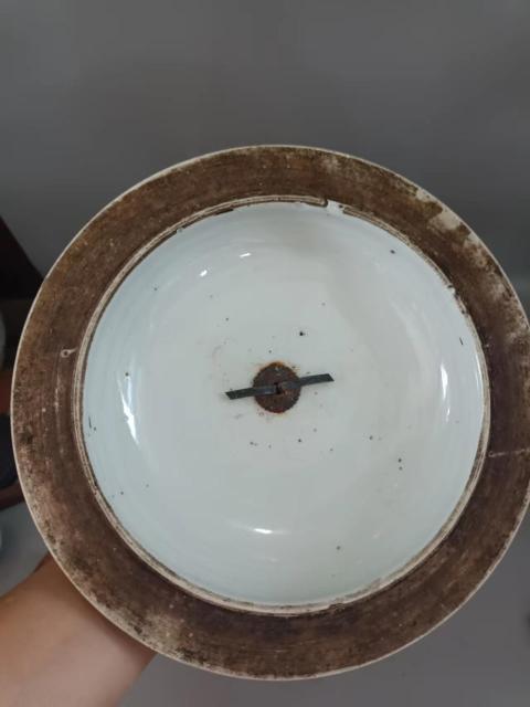古玩陶瓷民國淺絳彩仕女粥罐拍賣,當前價格888元