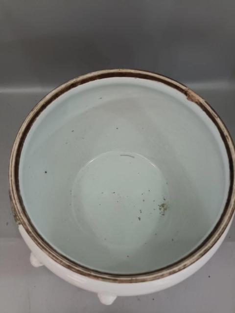 古玩陶瓷民國淺絳彩仕女粥罐拍賣,當前價格888元