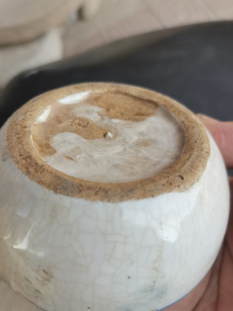 古玩陶瓷青花綠彩花卉紋蓋盒拍賣,當前價格366元