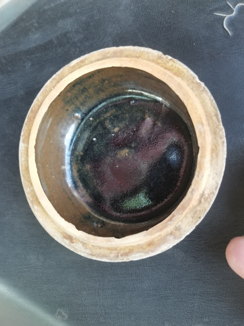 古玩陶瓷青花綠彩花卉紋蓋盒拍賣,當前價格366元