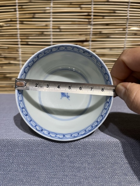 古玩陶瓷山水詩紋玉璧底碗拍賣,當前價格1800元