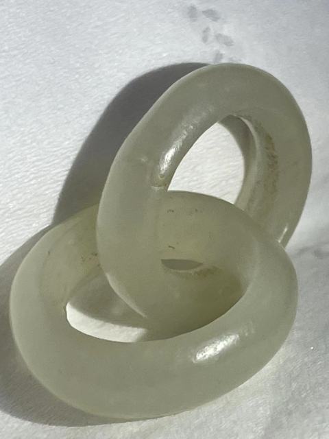 古玩玉器和田玉“雙連環(huán)”拍賣，當前價格1980元