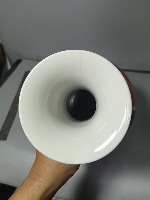 古玩陶瓷創匯時期三陽開泰撇口瓶拍賣,當前價格258元