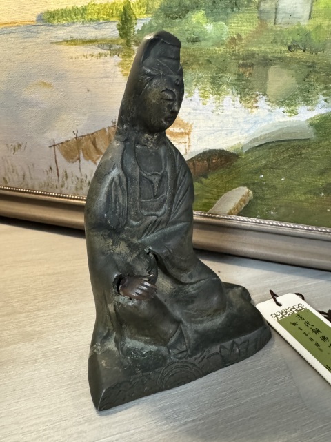 古玩銅器清、觀音造像（聞得證書）拍賣，當前價格2690元