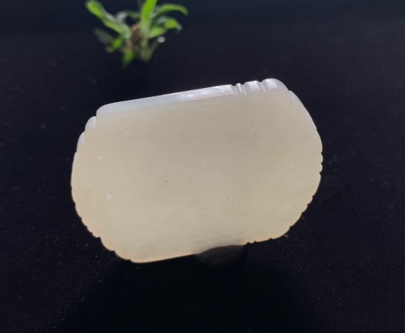 古玩玉器清中期精品和田白玉人物詩紋腰牌拍賣,當(dāng)前價(jià)格120000元