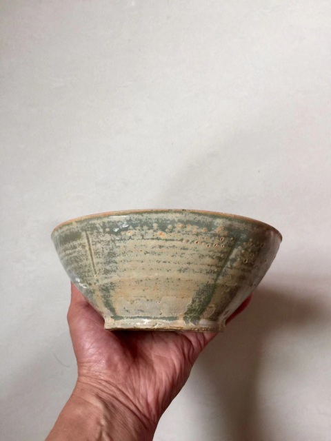古玩陶瓷越窯青瓷出筋大碗拍賣，當前價格4600元
