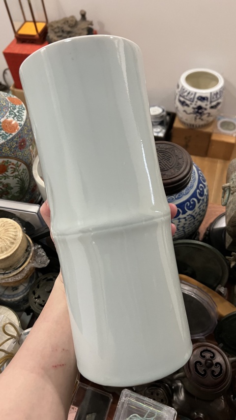 古玩陶瓷民國竹節型筆筒拍賣，當前價格999元