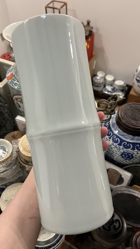 古玩陶瓷民國竹節型筆筒拍賣，當前價格999元