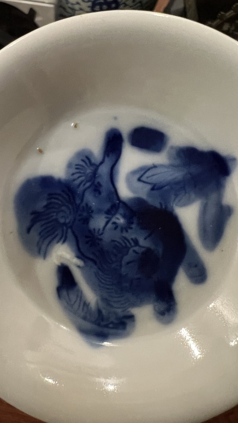 古玩陶瓷民國青花盤拍賣,當前價格299元